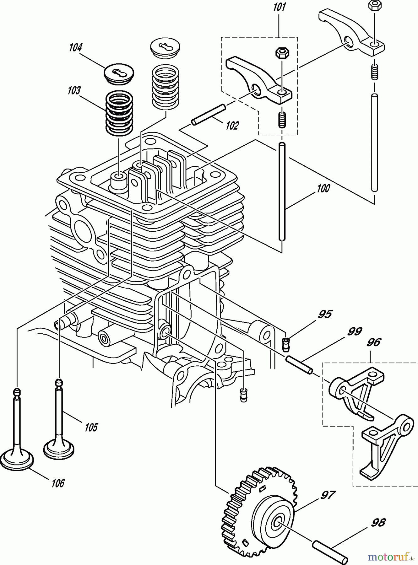  Dolmar Motorsensen & Trimmer Benzin 4-Takt MS-252.4 C 3  Nockenrad, Ventile