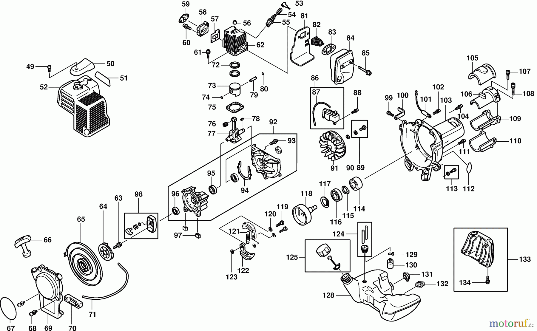  Dolmar Motorsensen & Trimmer Benzin 2-Takt MS-3202 1  Motor
