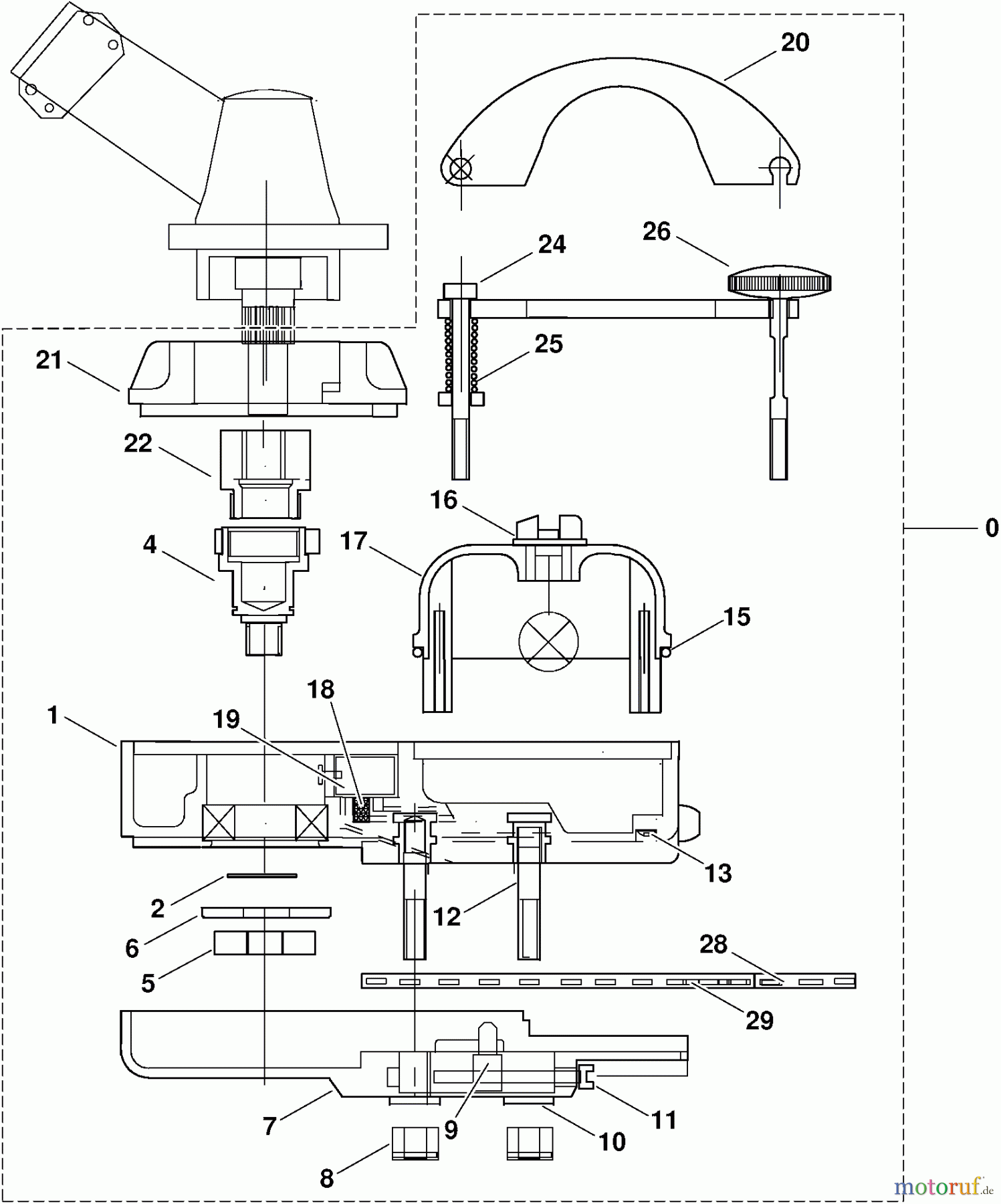 Dolmar Motorsensen & Trimmer Benzin 2-Takt MS-290 U 8 Hochentaster-Vorsatz