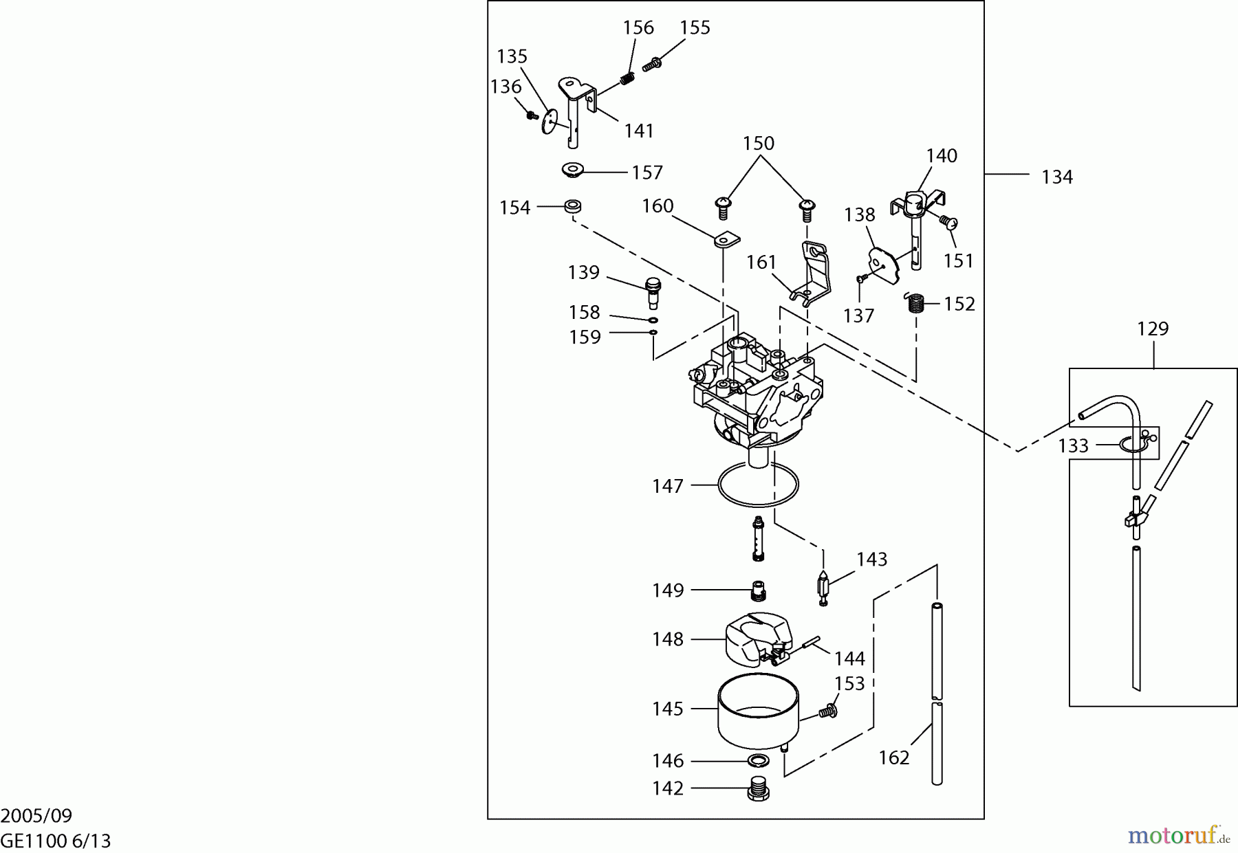  Dolmar Stromerzeuger GE-1100 6  Vergaser