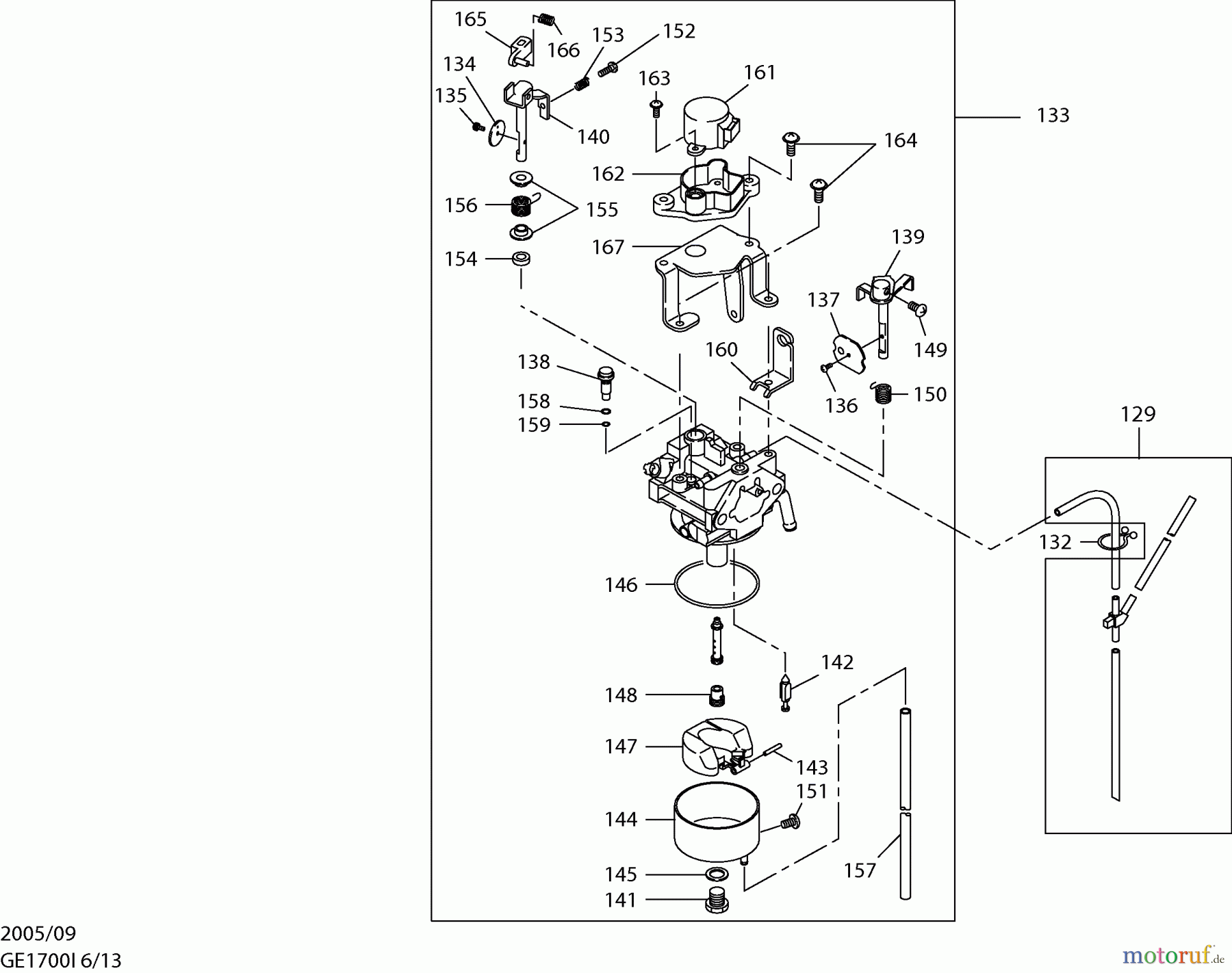 Dolmar Stromerzeuger GE-1700 I 6  Vergaser