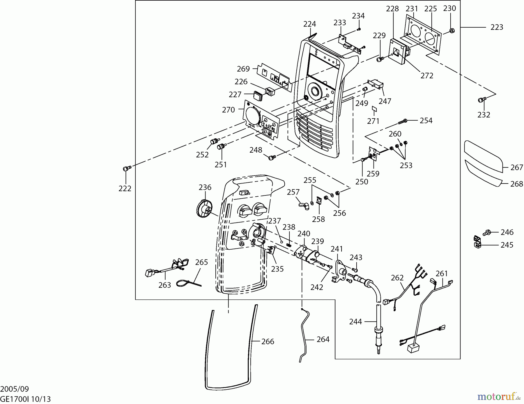  Dolmar Stromerzeuger GE-1700 I 10  Frontblende