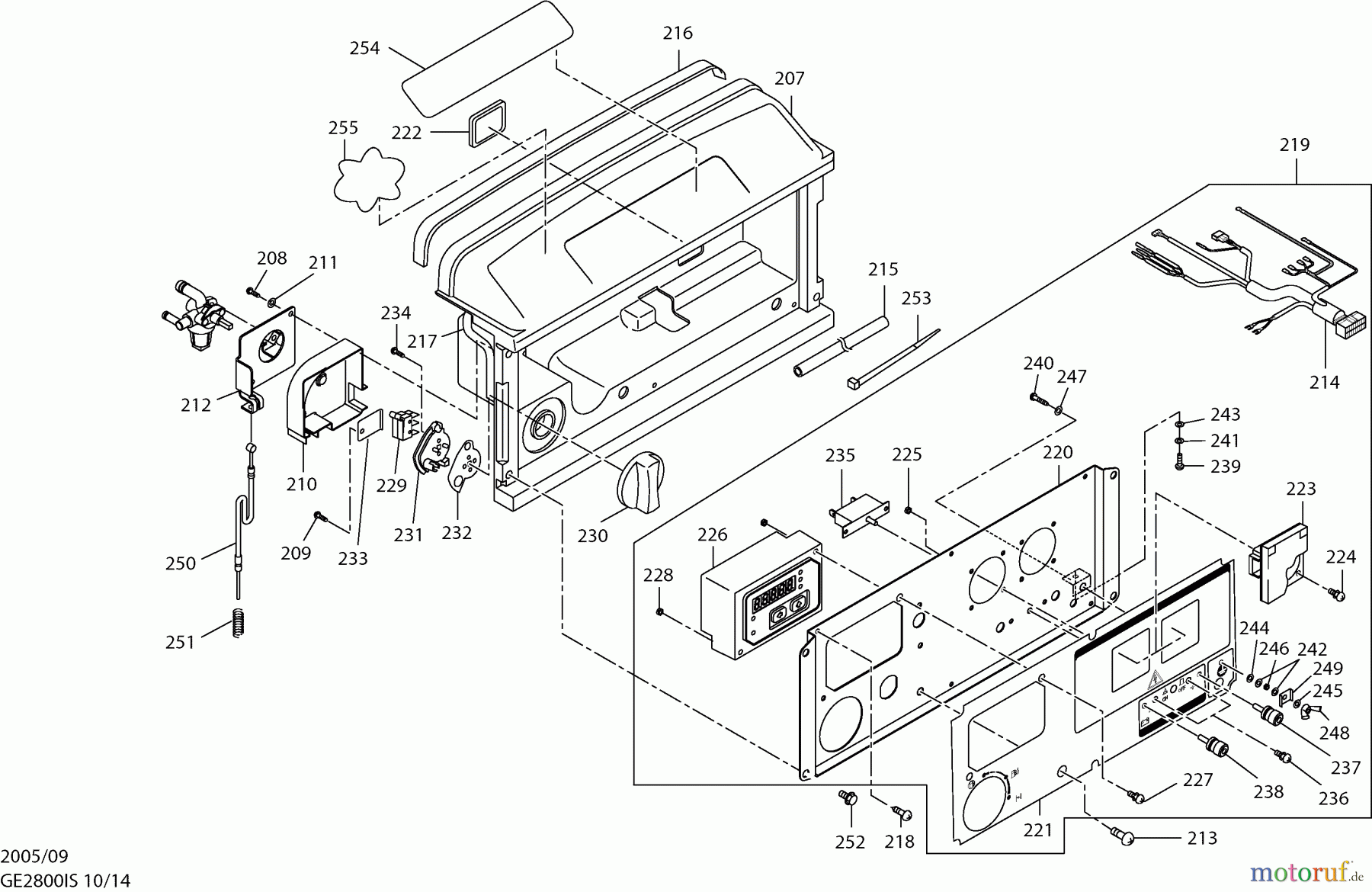  Dolmar Stromerzeuger GE-2800 IS 10  Frontblende