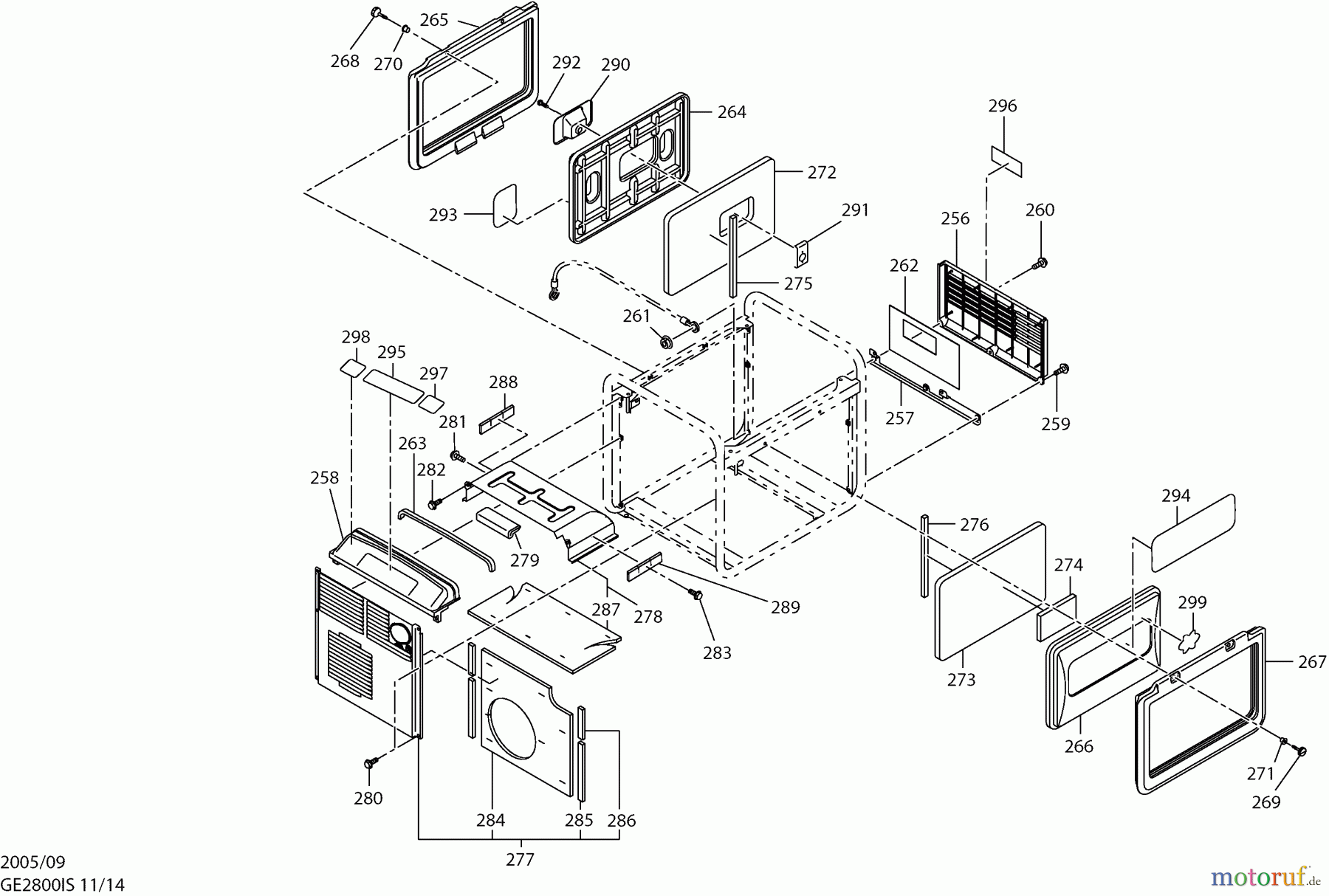 Dolmar Stromerzeuger GE-2800 IS 11  Gehäuse