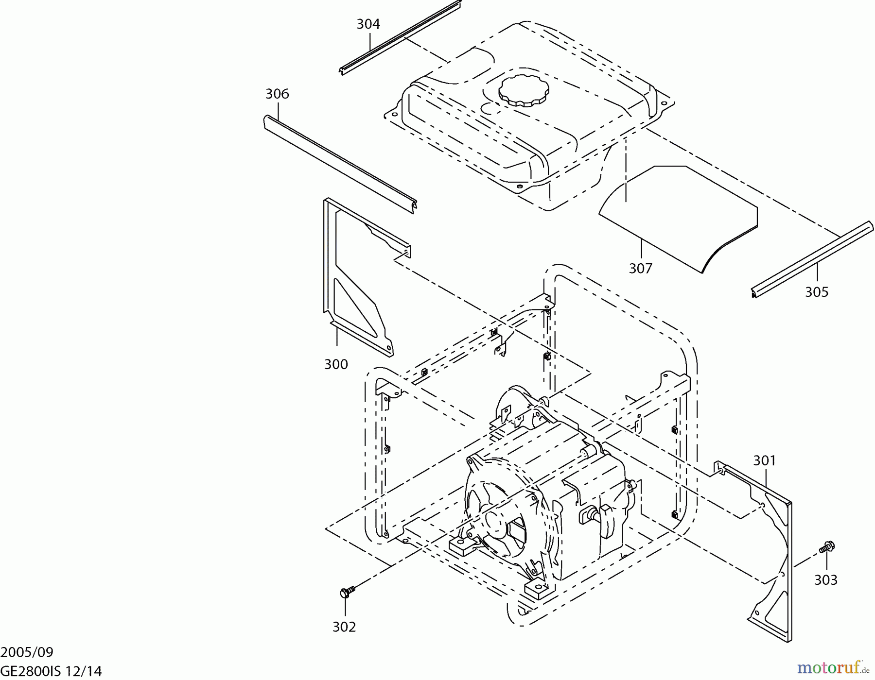  Dolmar Stromerzeuger GE-2800 IS 12  Trennblech