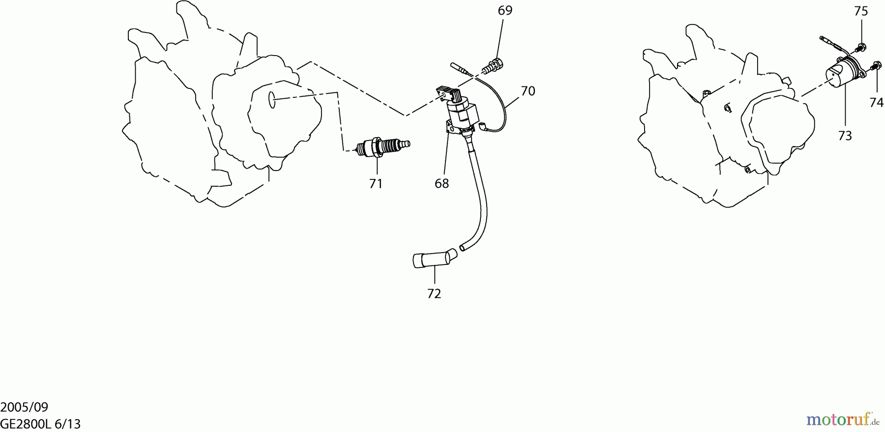  Dolmar Stromerzeuger GE-2800 L 6  Zündung, Ölsensor