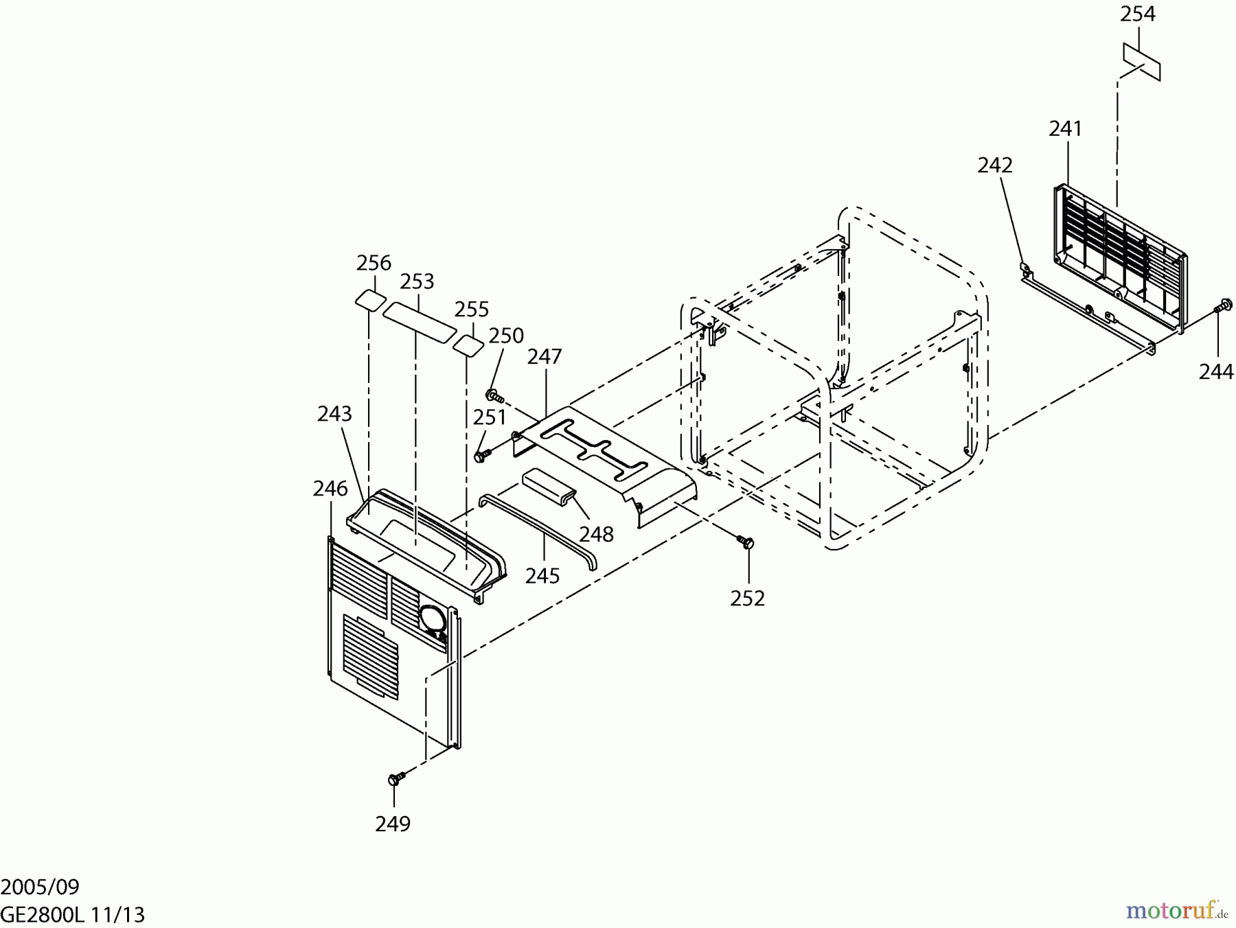  Dolmar Stromerzeuger GE-2800 L 11  Gehäuse