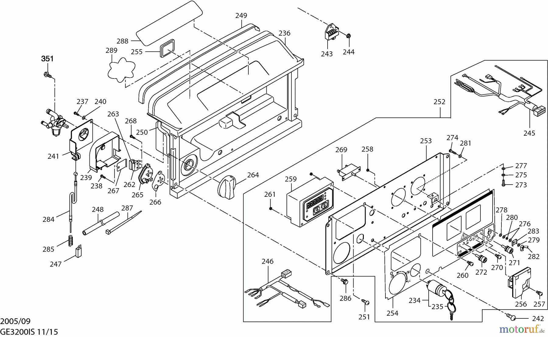 Dolmar Stromerzeuger GE-3200 IS 11  Frontblende