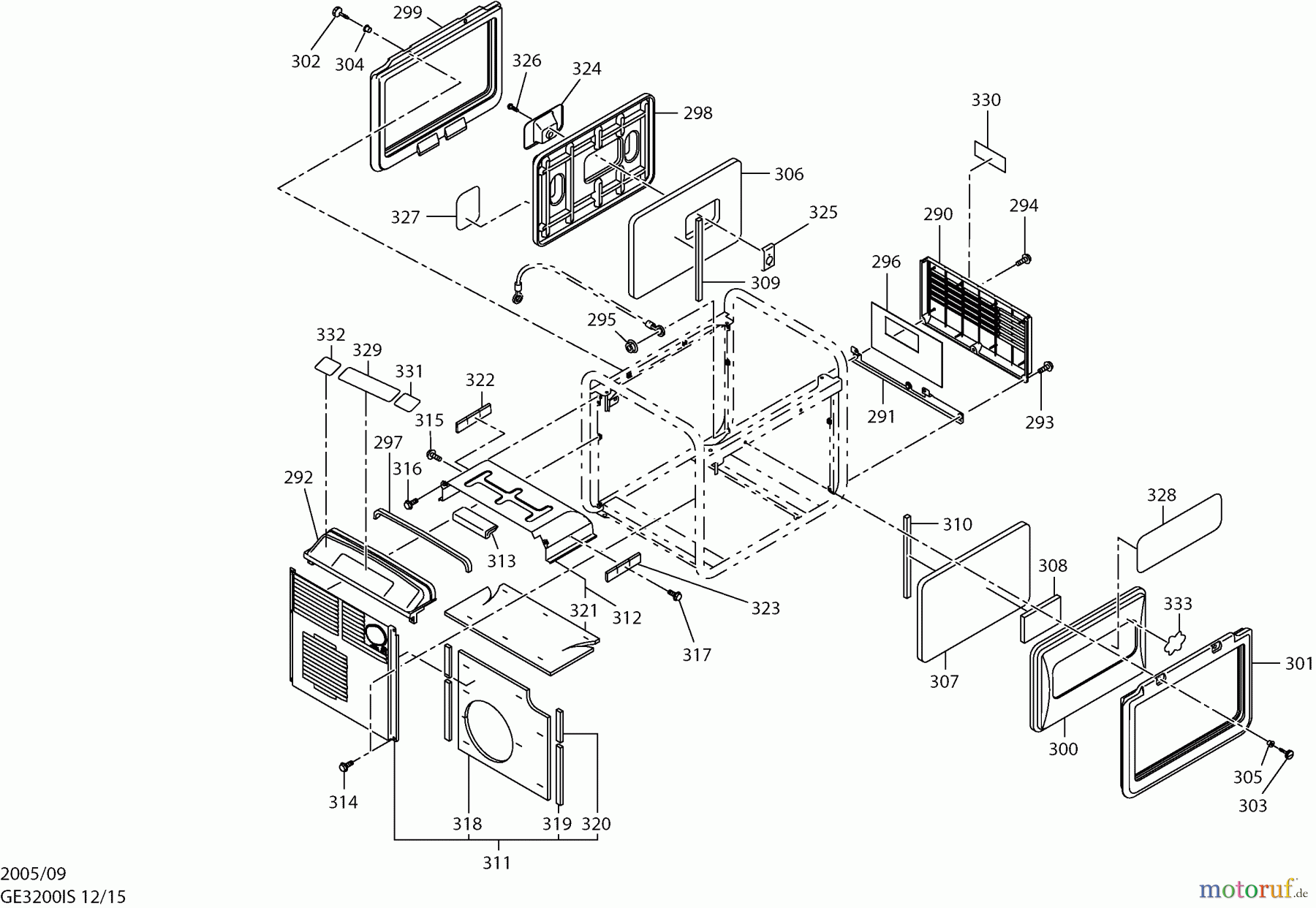  Dolmar Stromerzeuger GE-3200 IS 12  Gehäuse