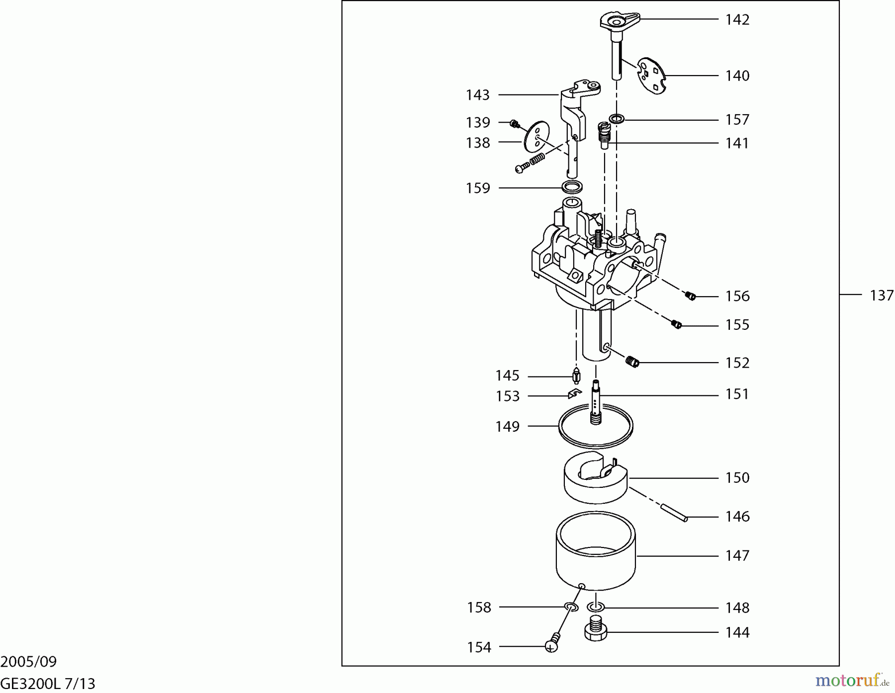  Dolmar Stromerzeuger GE-3200 L 7  Vergaser