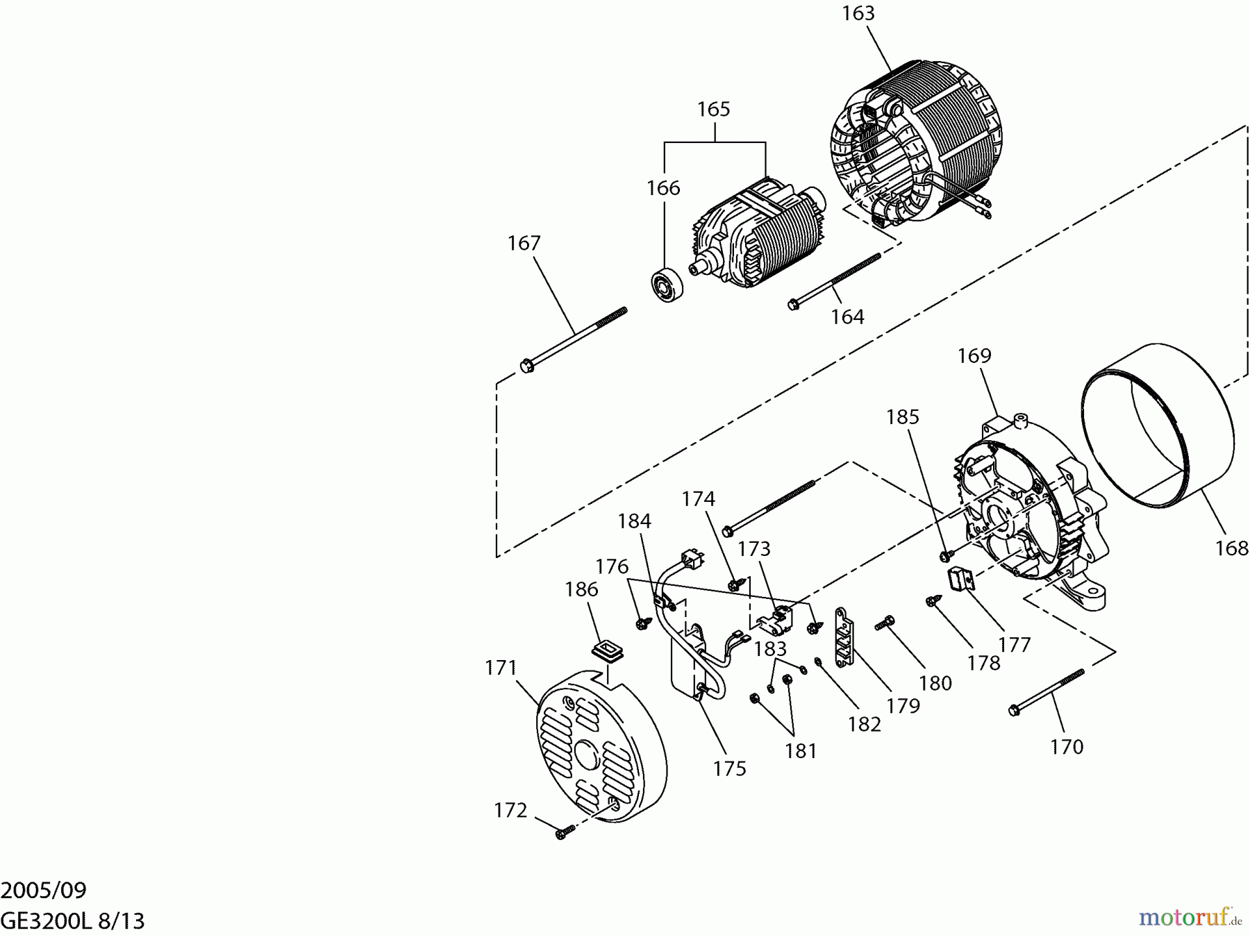  Dolmar Stromerzeuger GE-3200 L 8  Rotor, Stator
