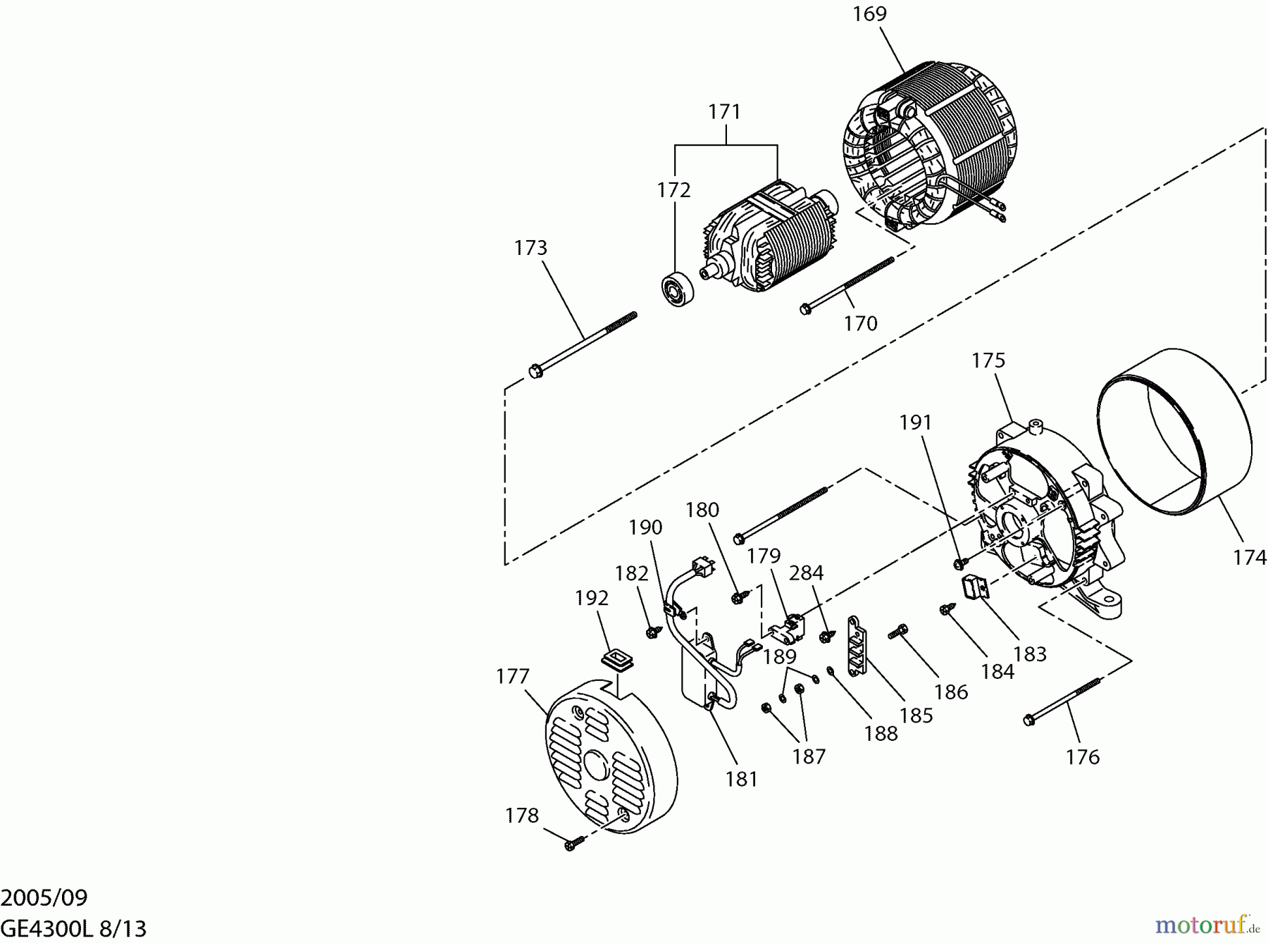  Dolmar Stromerzeuger GE-4300 L 8  Rotor, Stator