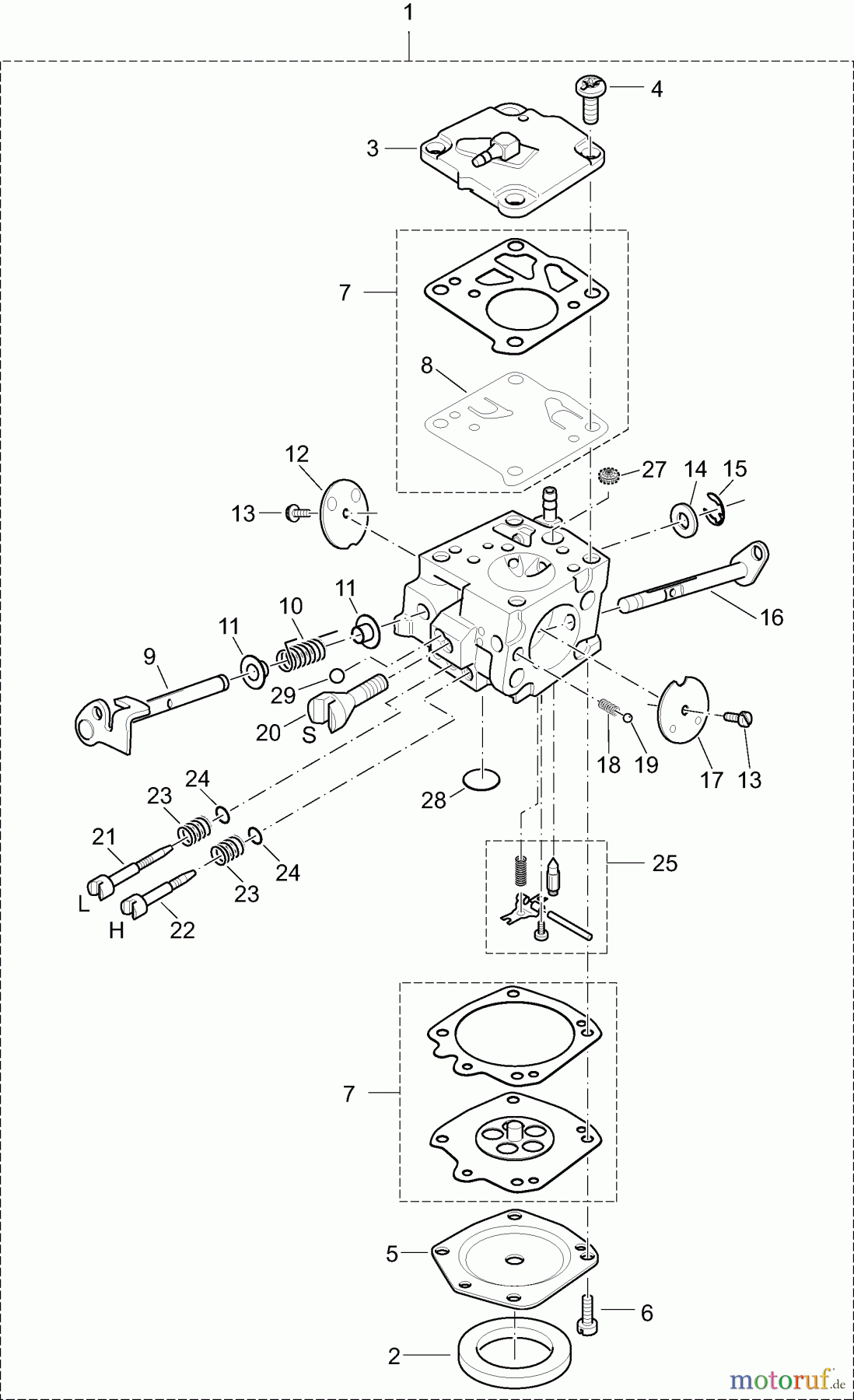 Dolmar Trennschleifer Benzin PC-6214 4 Vergaser