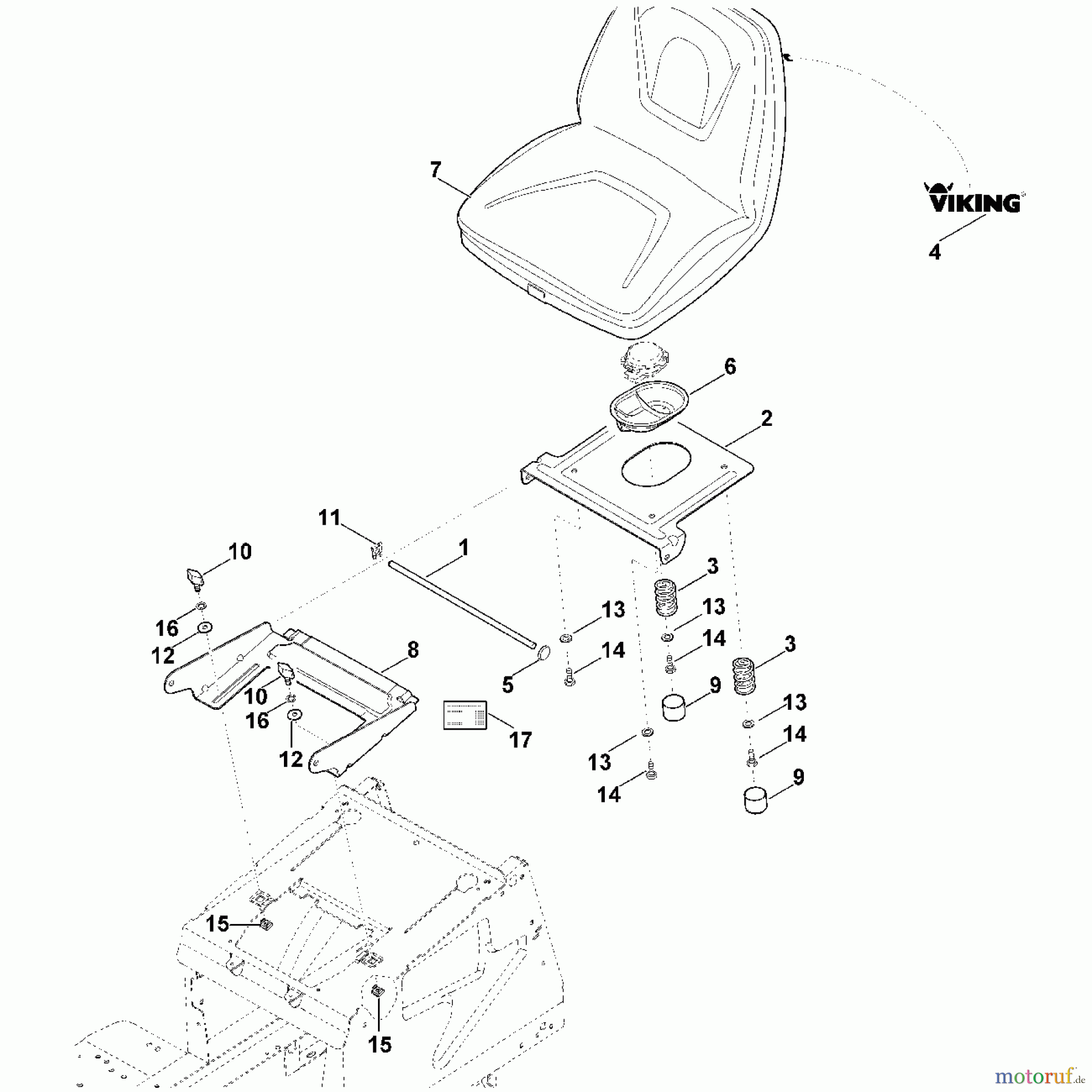 Viking Rasentraktoren Rasentraktoren MT 4097.0 SX F - Sitz