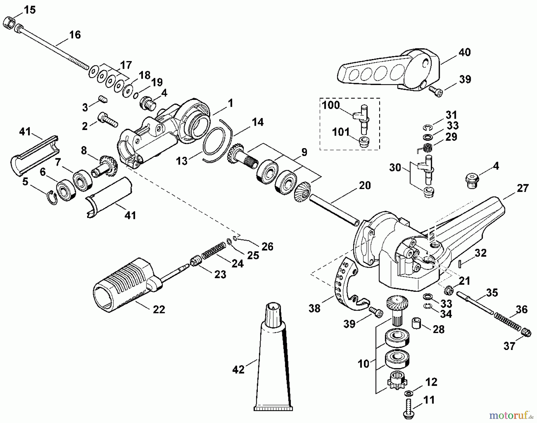 Viking Handgeführte Elektrogeräte Heckenschneider Elektro HEL 700, 700 K E - Getriebe HG 945