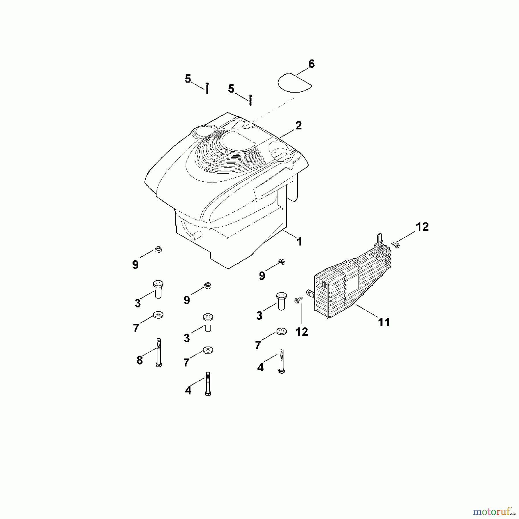 Viking Rasenmäher Benzinrasenmäher MB 545.0 VS F - Motor