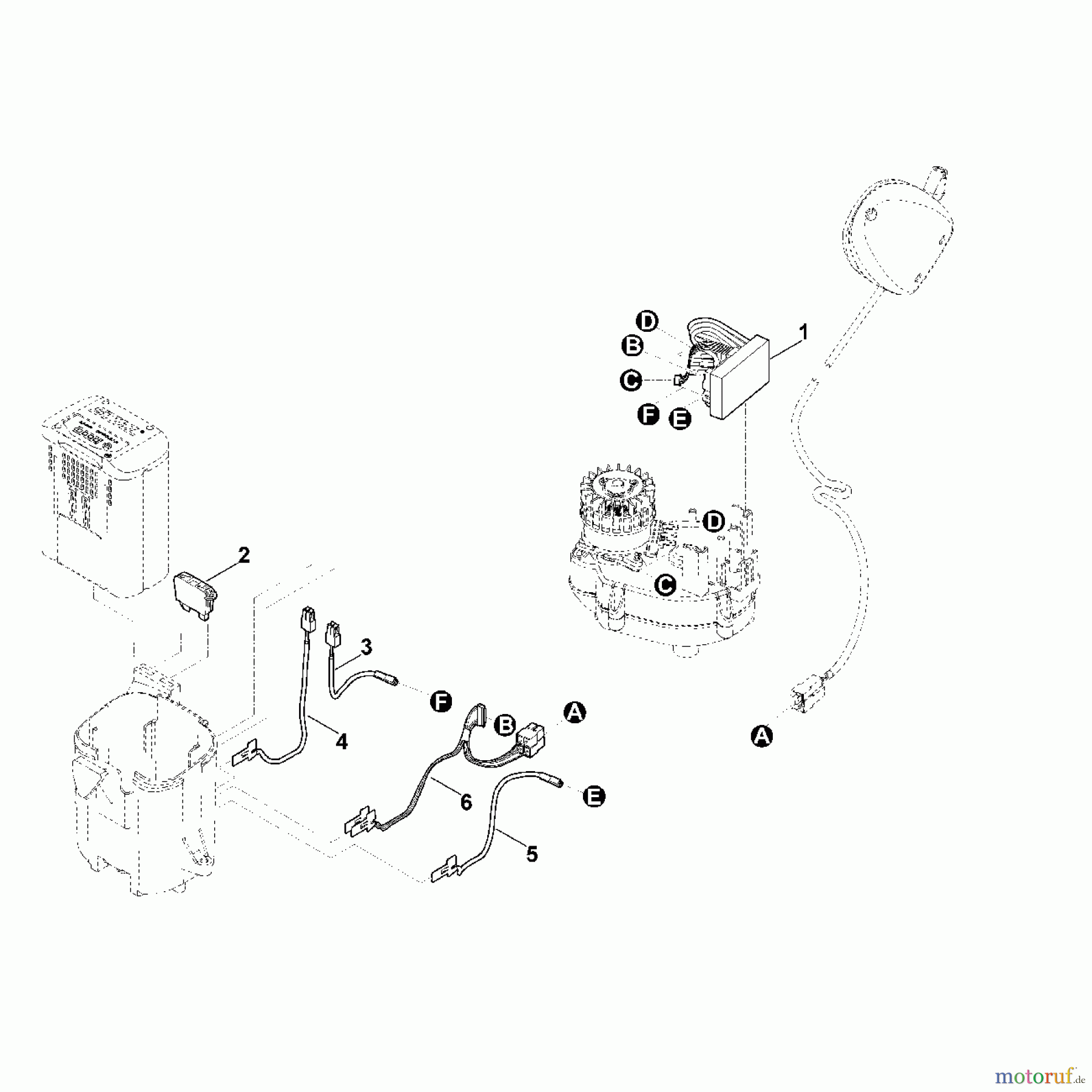 Viking Rasenmäher Akkurasenmäher MA 443.1 E - Elektrische Bauteile