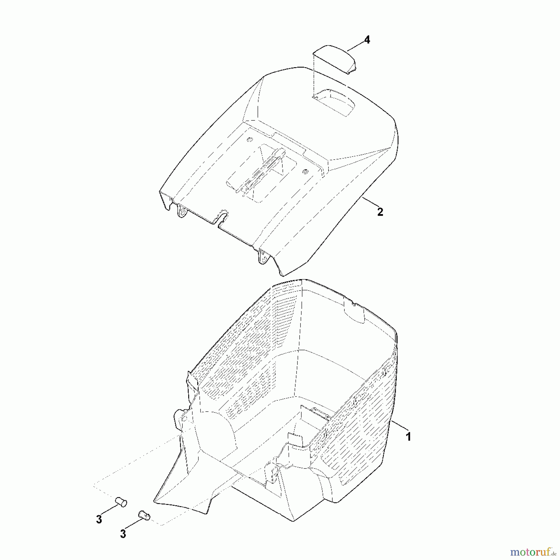 Viking Rasenmäher Akkurasenmäher MA 443.1 F - Grasfangkorb