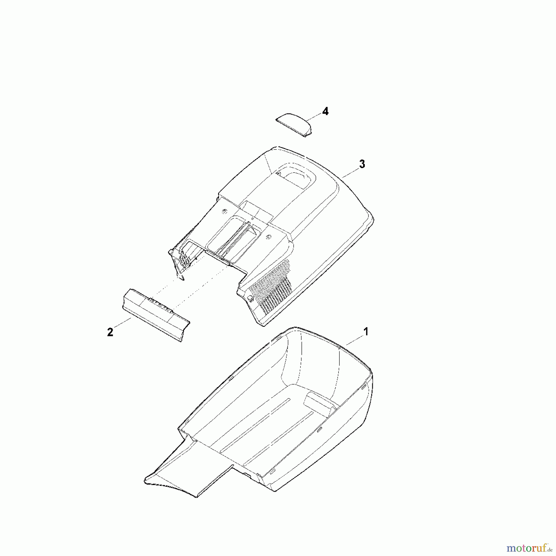 Viking Rasenmäher Benzinrasenmäher MB 248.2 T E - Grasfangkorb
