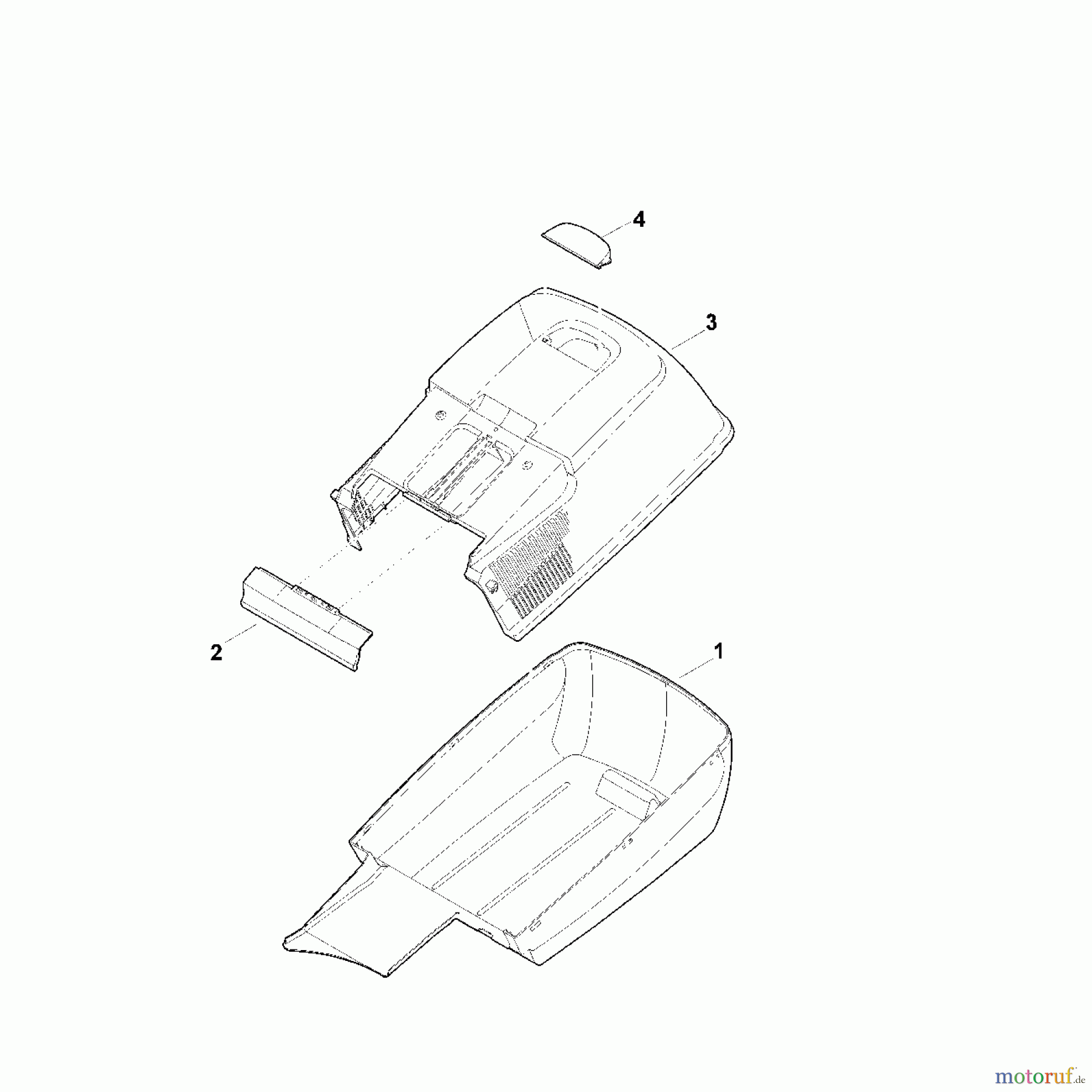 Viking Rasenmäher Benzinrasenmäher MB 253.0 E - Grasfangkorb