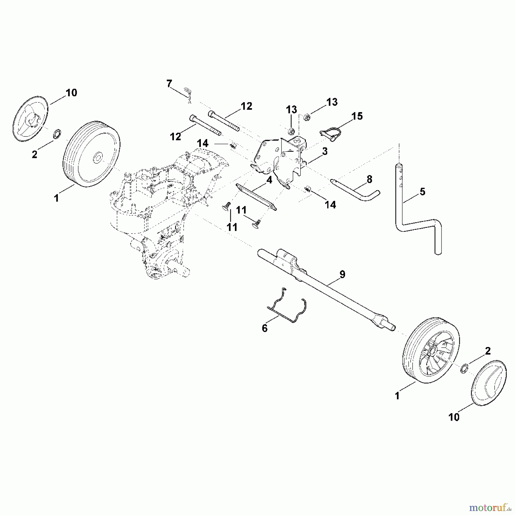 Viking Motorgartengeräte Motorhacken HB 685.0 B - Fahrwerk