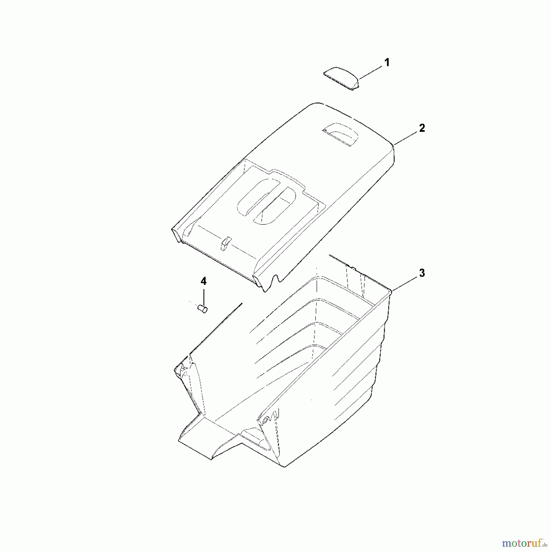 Viking Rasenmäher Benzinrasenmäher MB 650.0 VE G - Grasfangkorb
