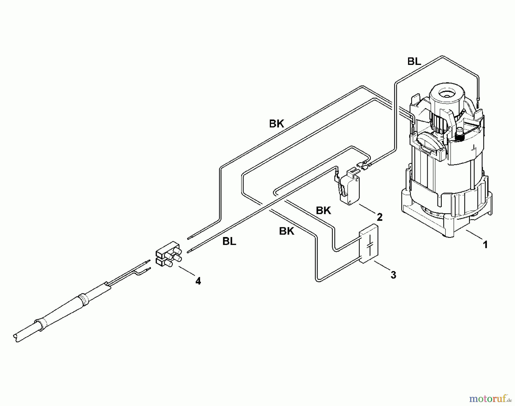 Viking Handgeführte Elektrogeräte Heckenscheren Elektro HE 810 E - Schaltplan