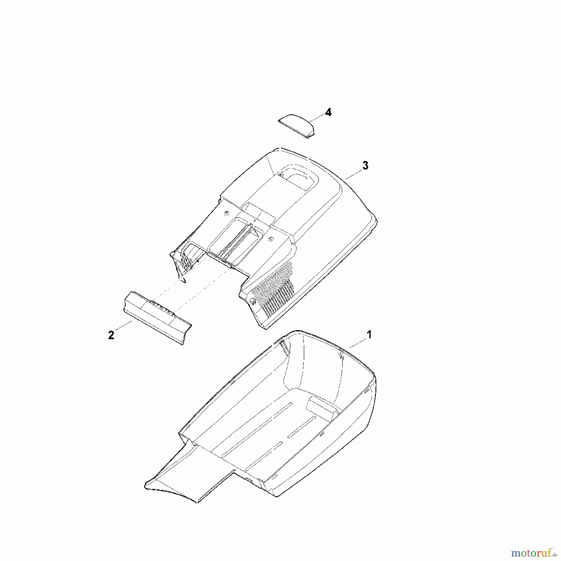 Viking Rasenmäher Benzinrasenmäher MB 248.3 E - Grasfangkorb