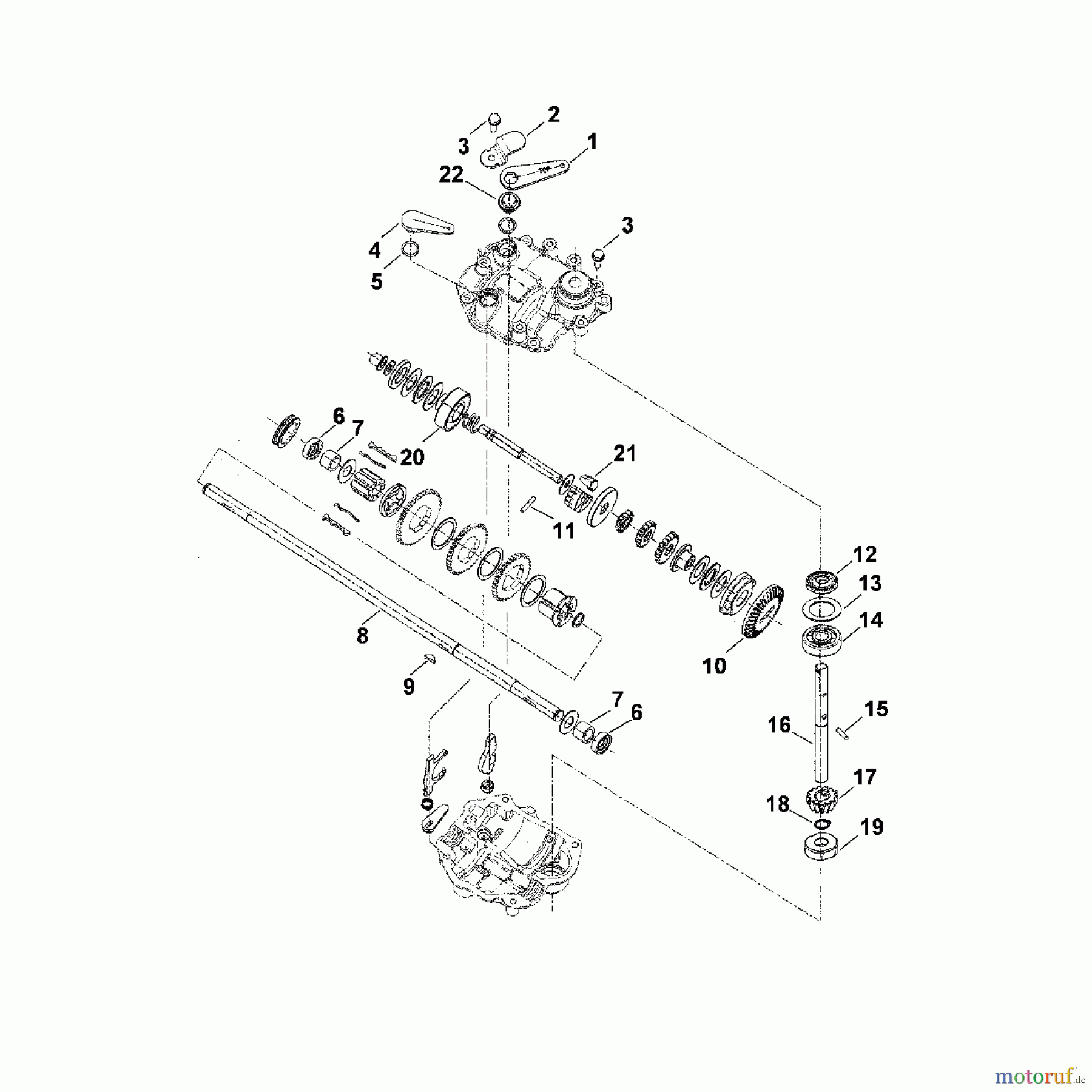 Viking Rasenmäher Benzinrasenmäher MB 750.0 GK G - Getriebe