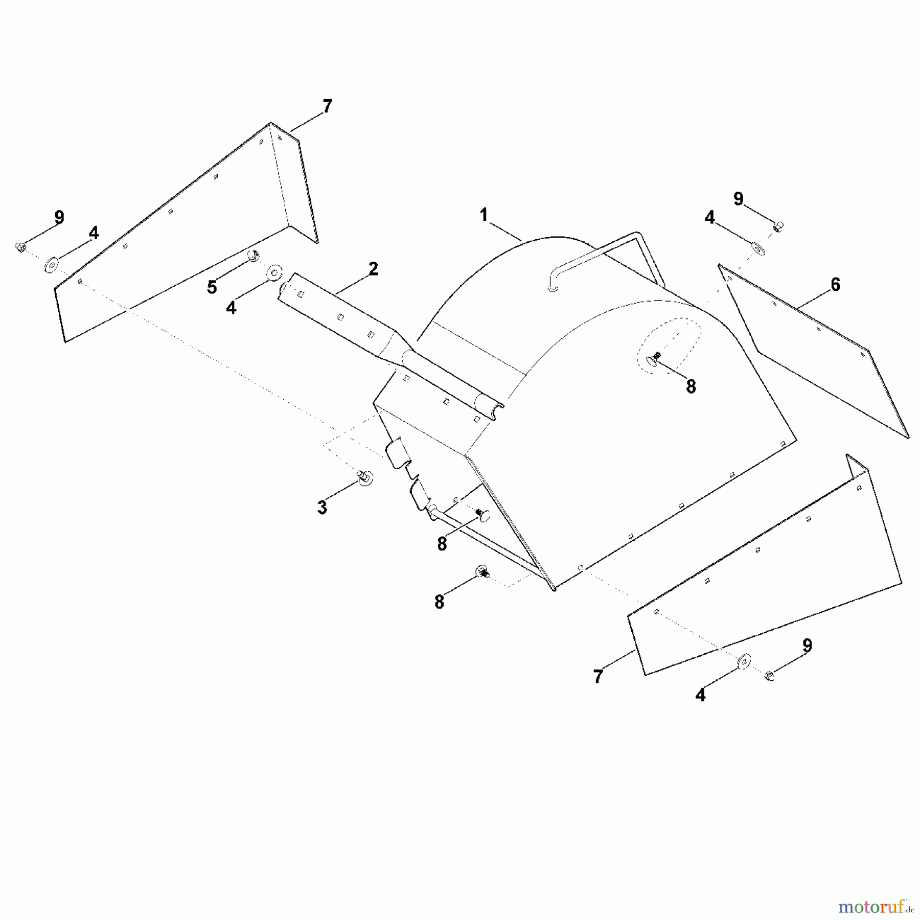 Viking Rasenmäher Zubehör Rasenmäher ADF 700 A - Deflektor ADF 700