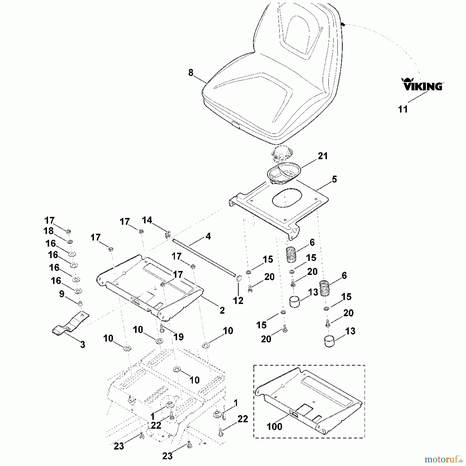 Viking Rasentraktoren Rasentraktoren MT 5097.0 C G - Sitz