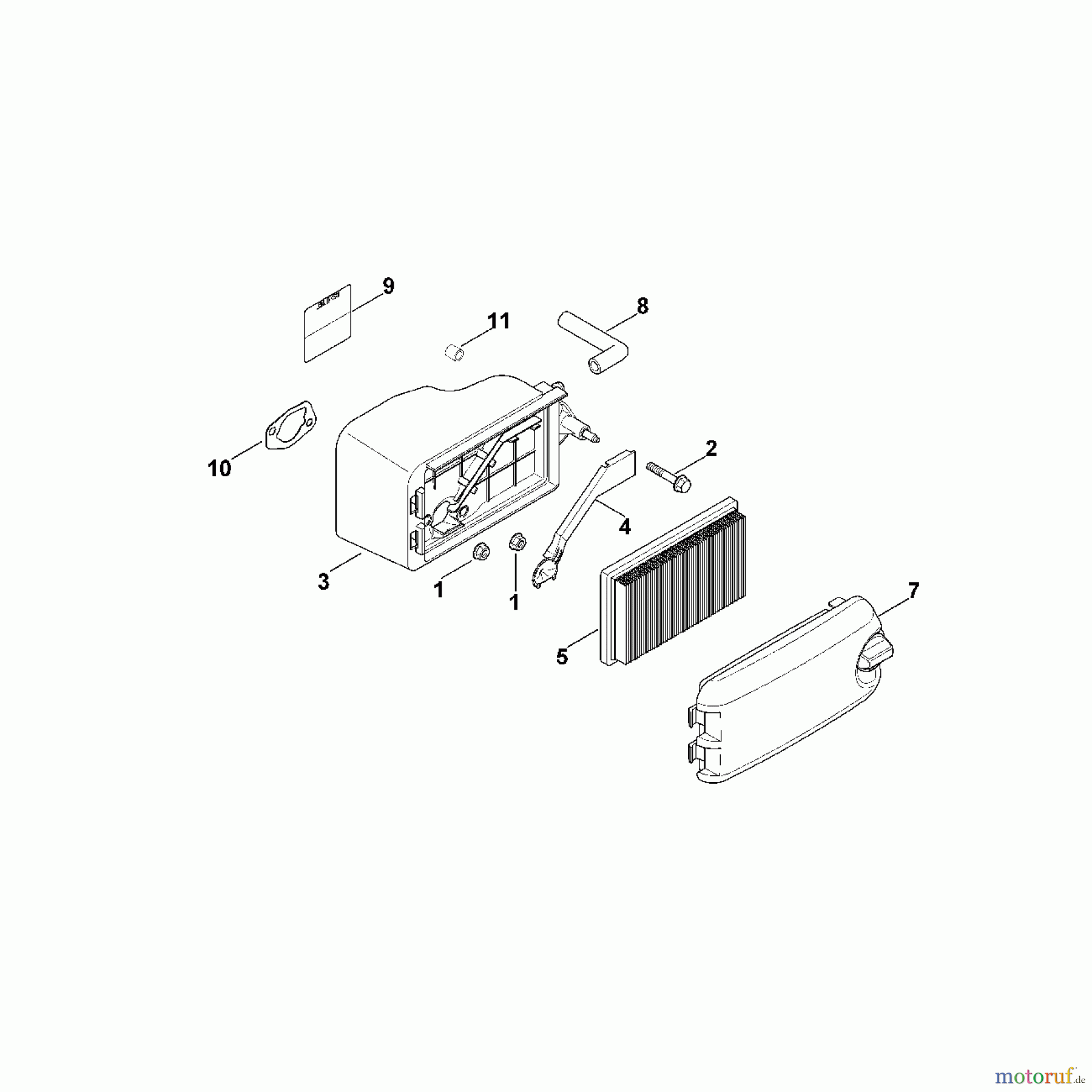 Viking Motoren KOHLER XT - 800 (XT800 - 2053) B - Luftfilter