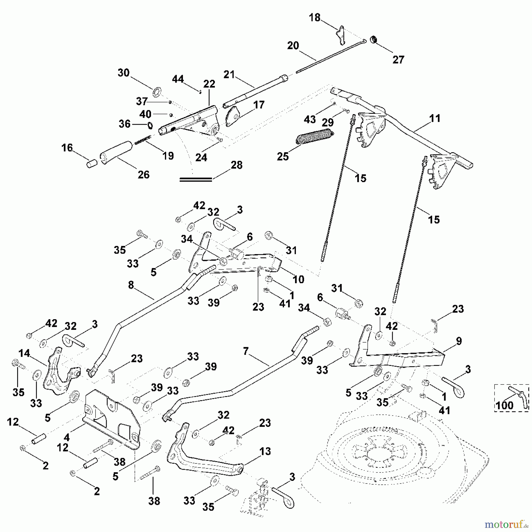  Viking Rasentraktoren Rasentraktoren MT 6112.0 ZL M - Mähwerkaushebung