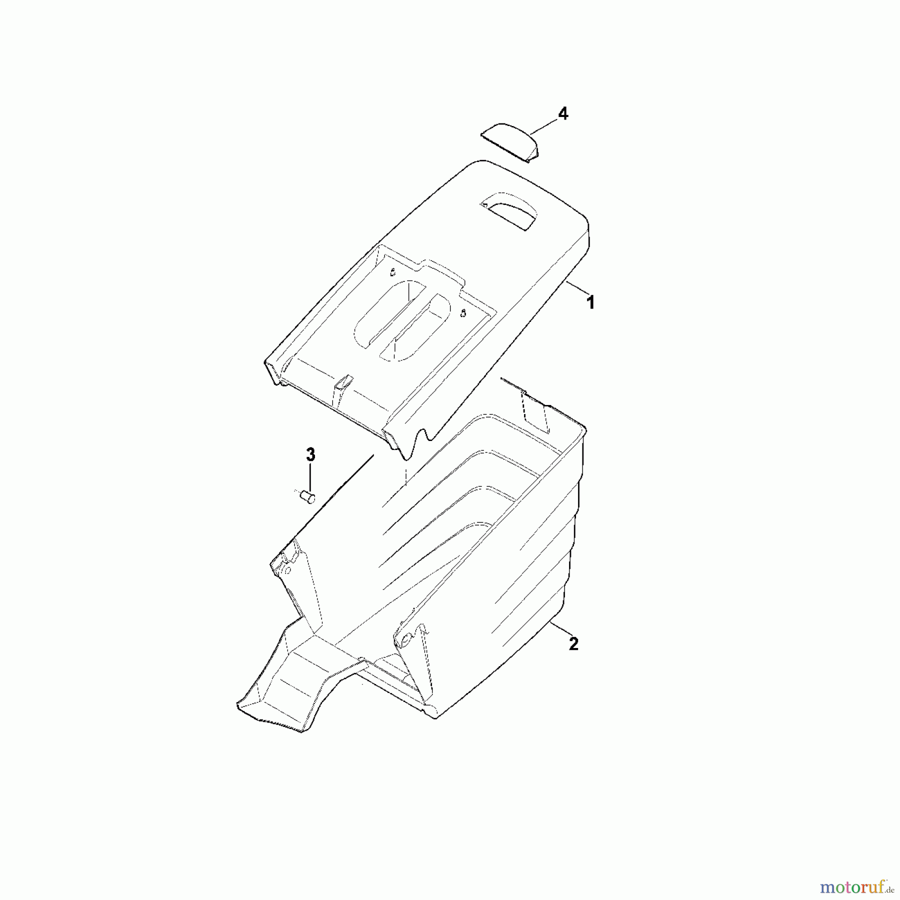 Viking Rasenmäher Benzinrasenmäher MB 545.0 VR G - Grasfangkorb