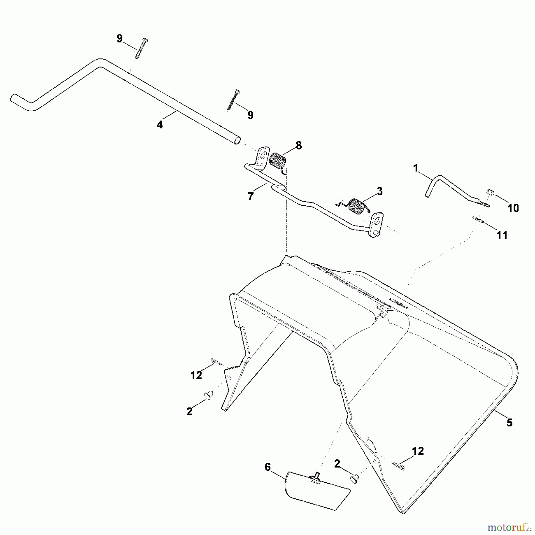  Viking Rasentraktoren Zubehör Rasentraktoren ADF  500  Deflektor A - Deflektor