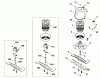 Viking Elektrorasenmäher ME 400, ME 400 M Ersatzteile D - Motor, Messer