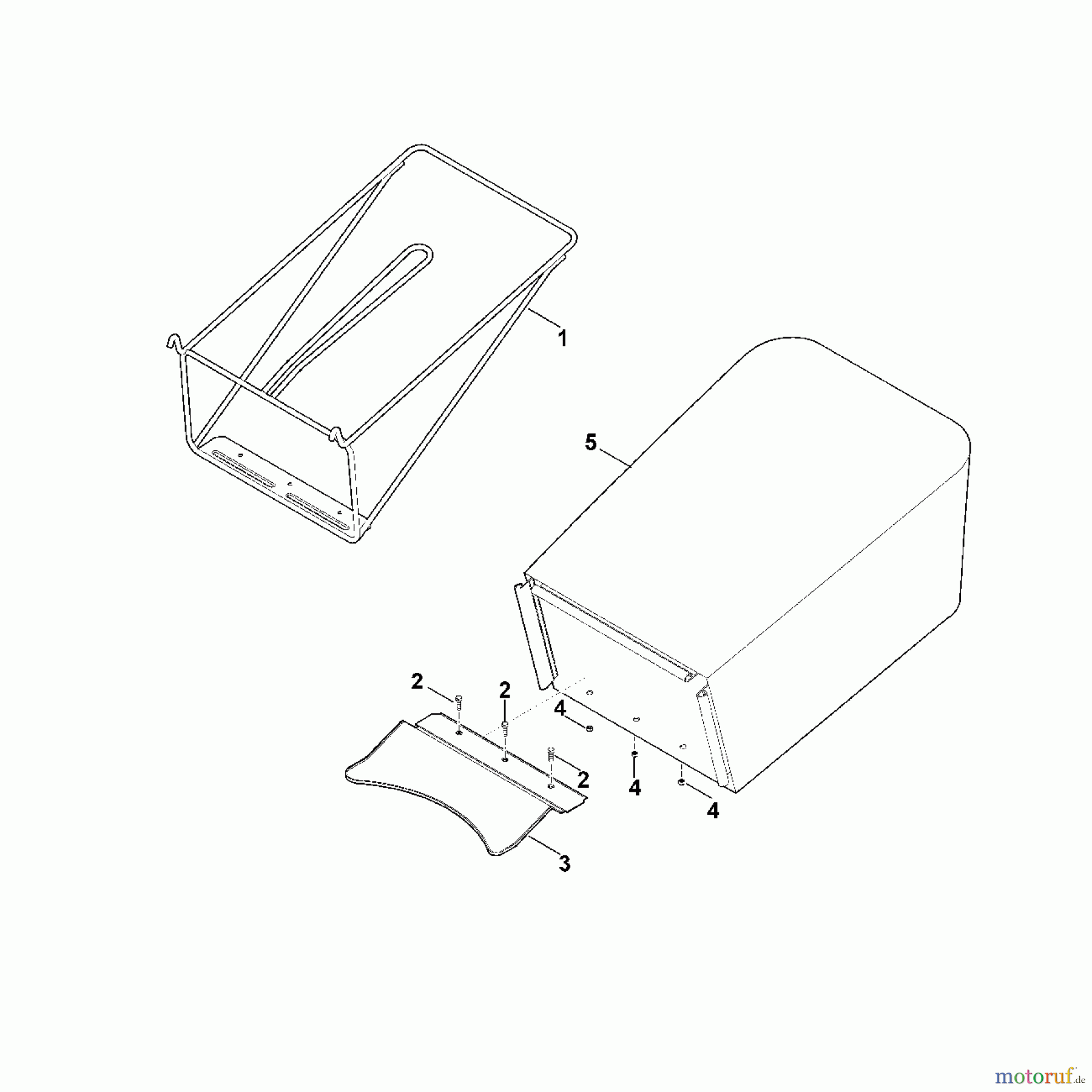 Viking Rasenmäher Benzinrasenmäher MB 248.0 E - Grasfangkorb