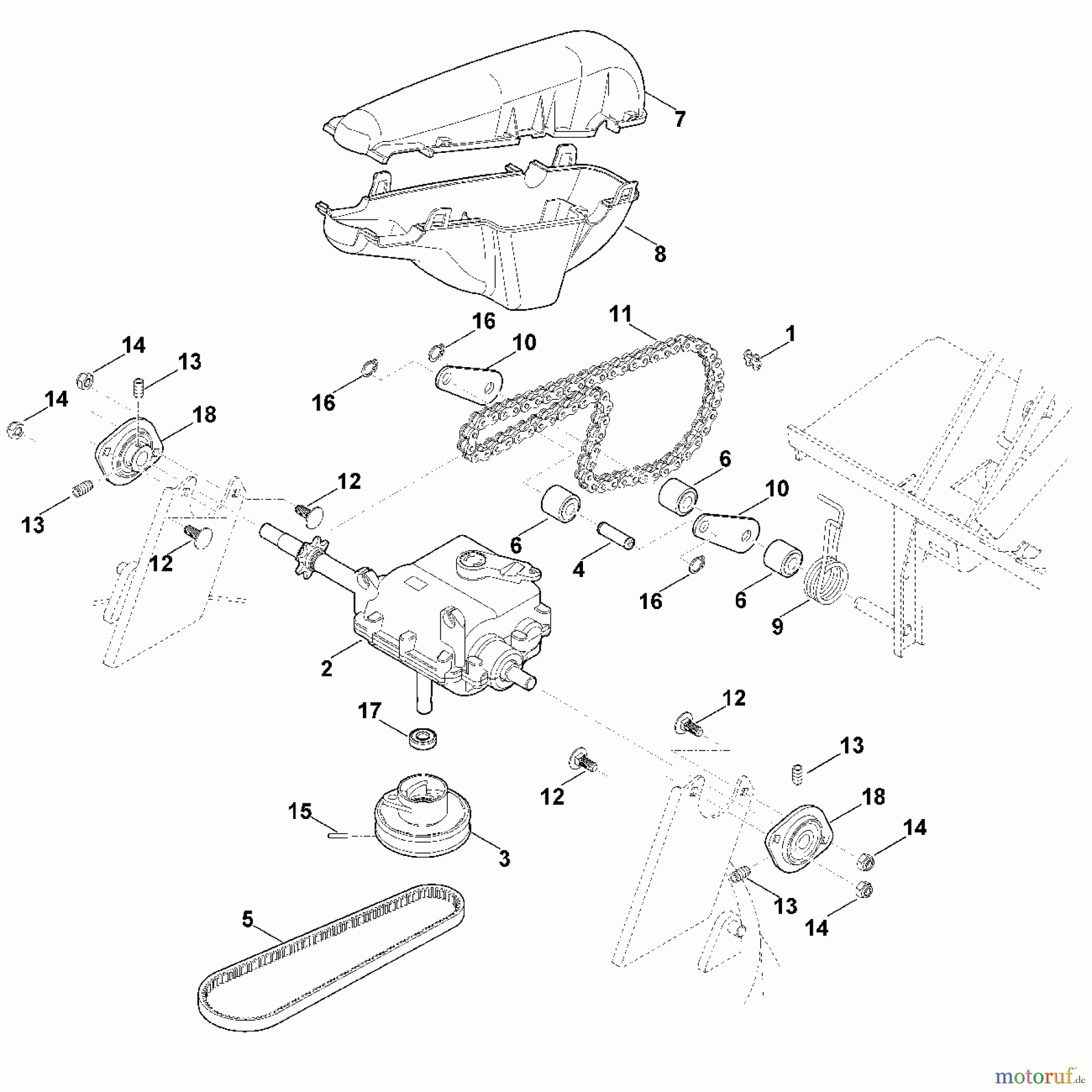  Viking Rasenmäher Benzinrasenmäher MB 6.1 RV E - Antrieb