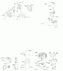 Viking B & S 12. . . 126392-0274-E1 Ersatzteile A - Luftfilter, Bedienelemente, Abgasanlage