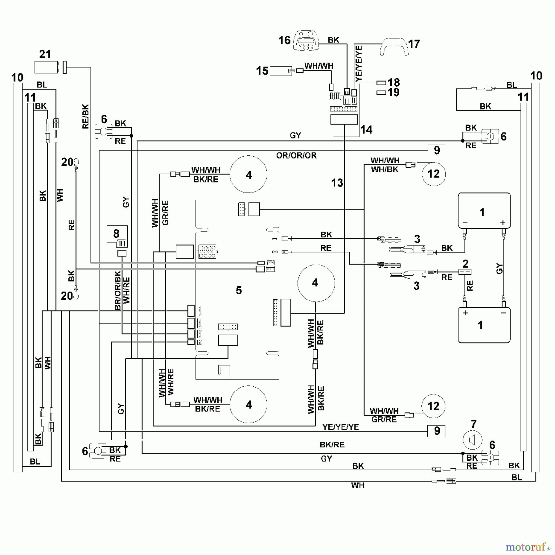 Viking Rasenmäher Akkurasenmäher MI 555 C L - Kontaktplan
