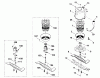 Viking Elektrorasenmäher ME 450, ME 450 M Ersatzteile D - Motor, Messer