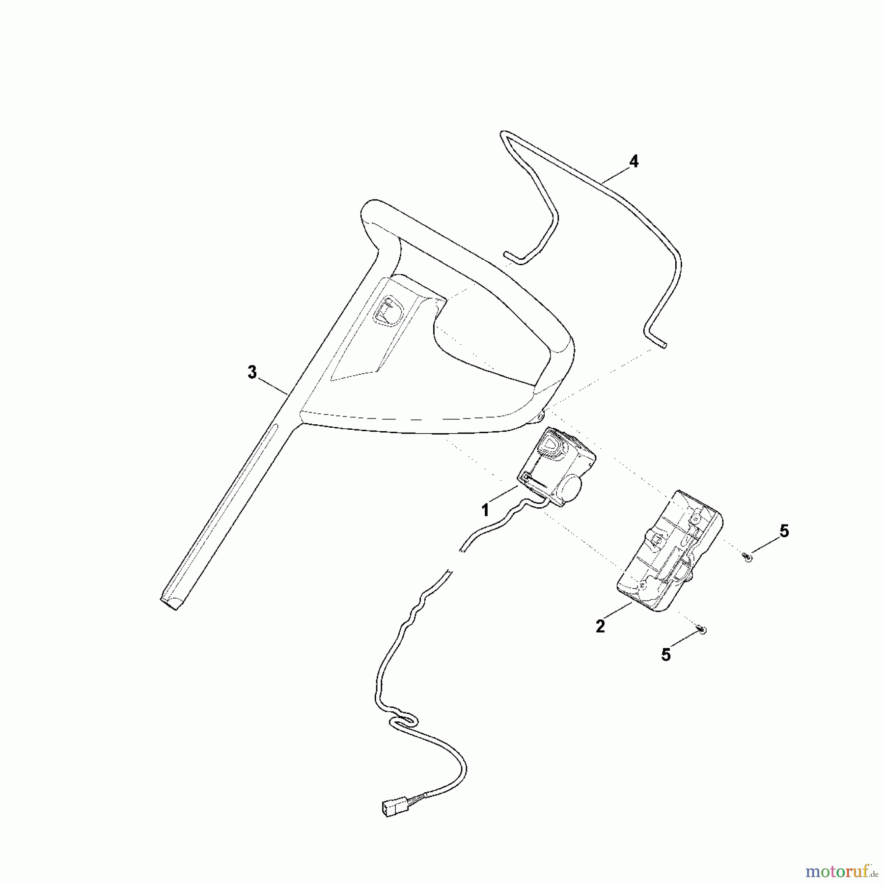 Viking Rasenmäher Akkurasenmäher MA 339 C A - Lenker Oberteil