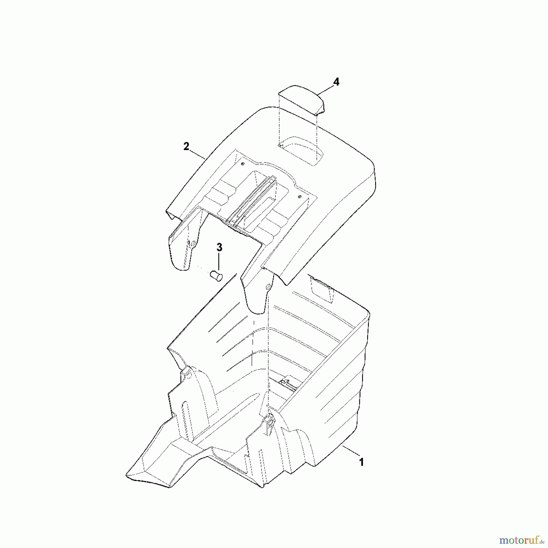 Viking Rasenmäher Akkurasenmäher MA 339 C G - Grasfangkorb