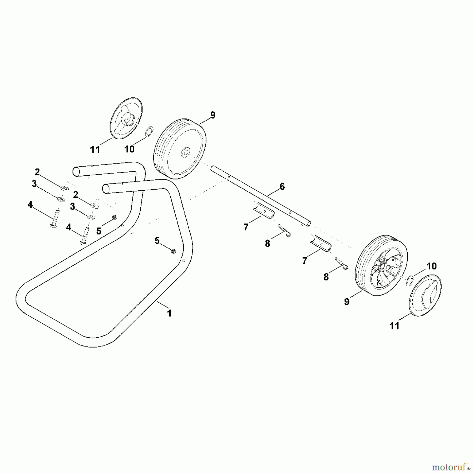Viking Häcksler Elektro GE 35.1 L C - Radfuß