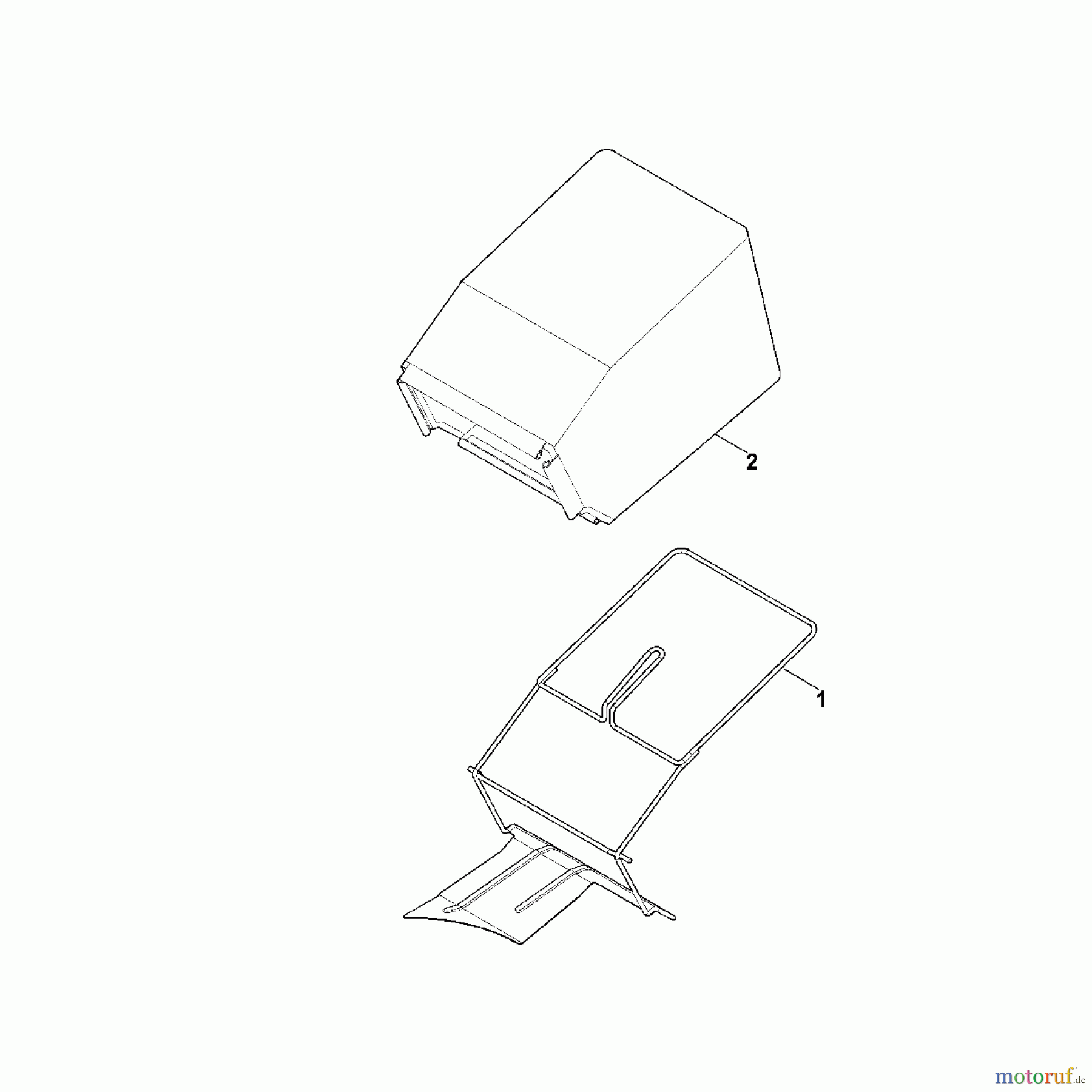 Viking Rasenmäher Benzinrasenmäher MB 248.1 T E - Grasfangkorb