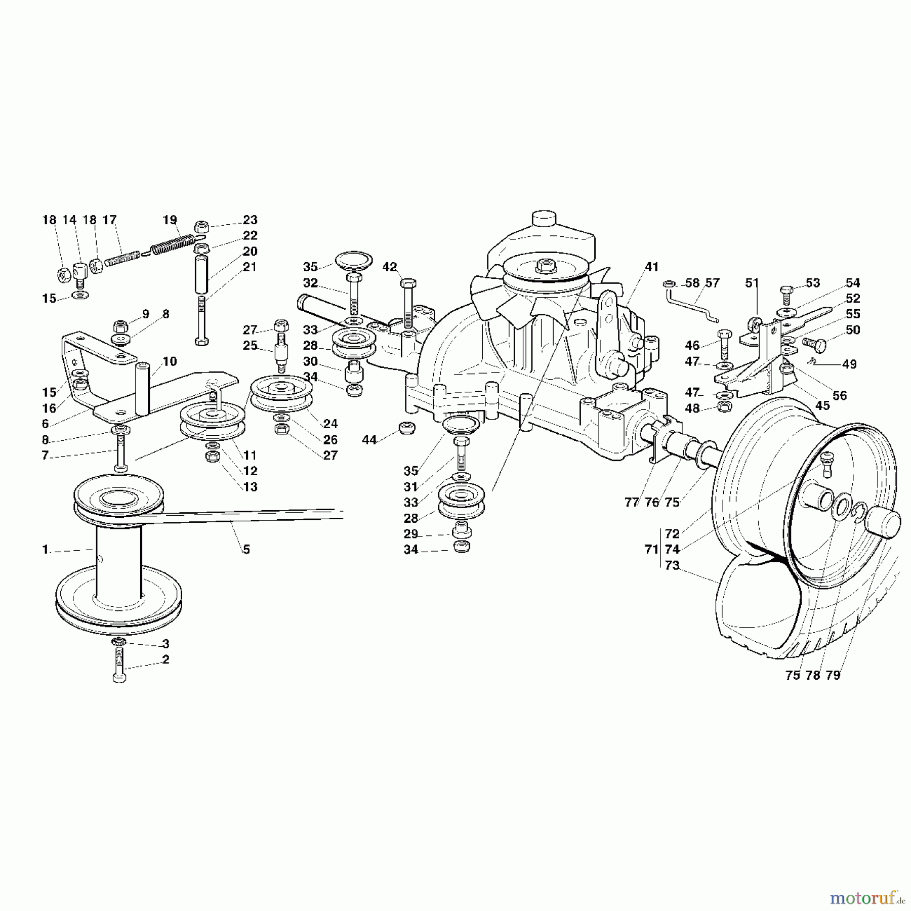 Viking Aufsitzmäher Aufsitzmäher MT 585 F - Getriebe
