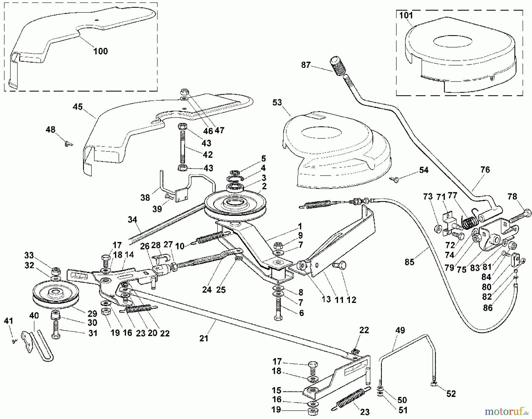  Viking Aufsitzmäher Aufsitzmäher MT 585 H - Mähwerk - 1