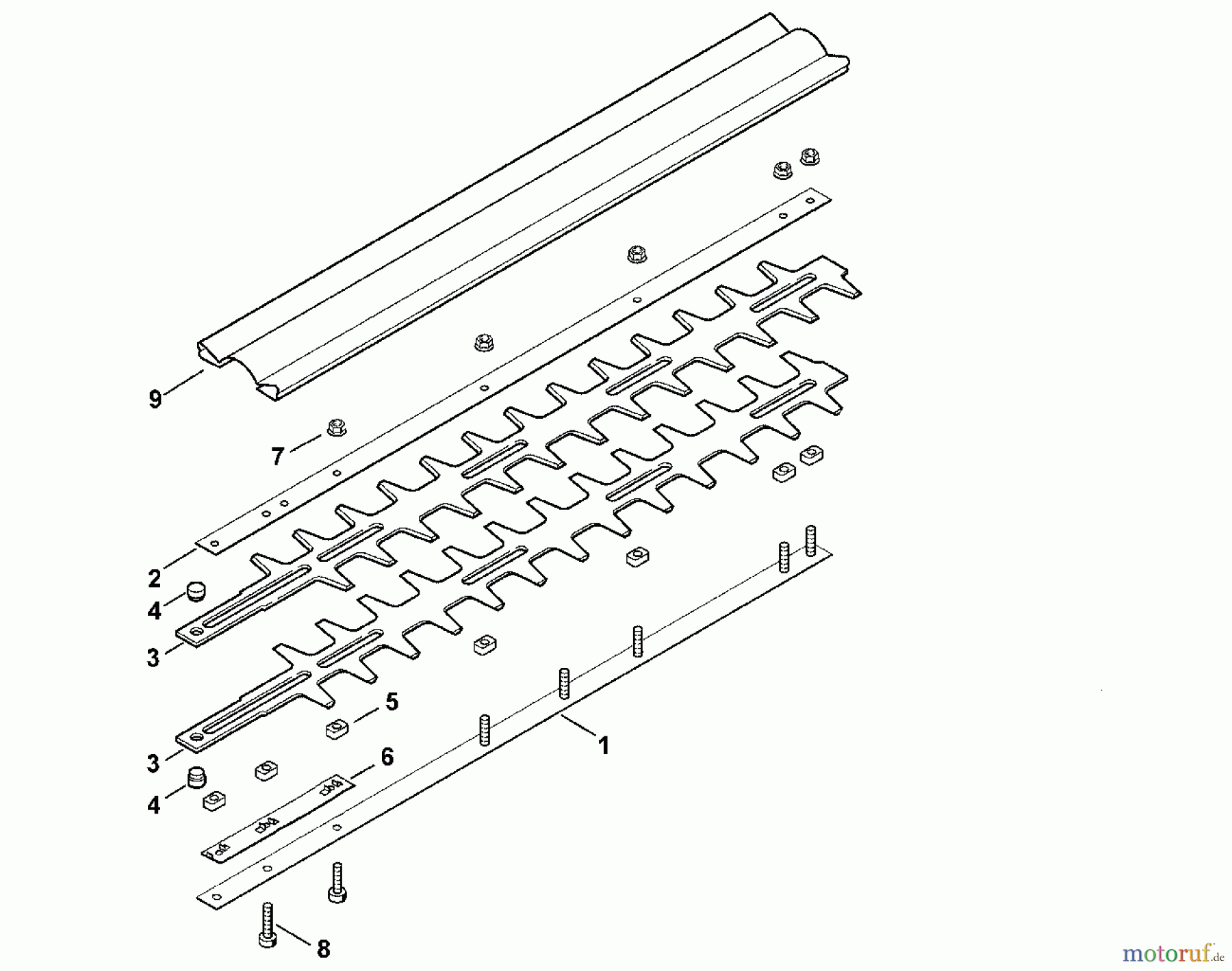 Viking Handgeführte Elektrogeräte Heckenschneider Elektro HEL 700, 700 K G - Schneidsystem