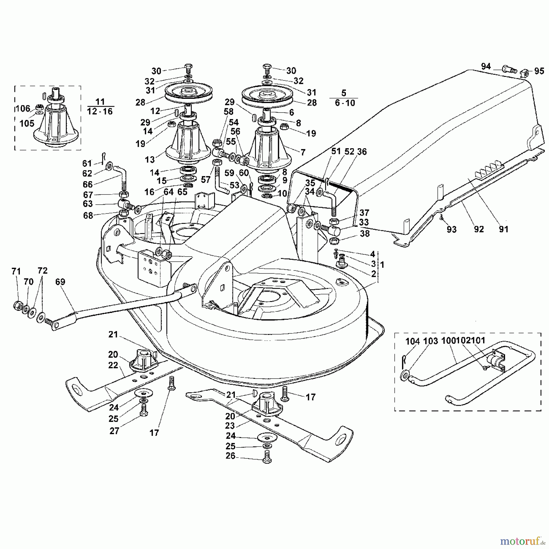 Viking Aufsitzmäher Aufsitzmäher MT 540 I - Mähwerk - 2