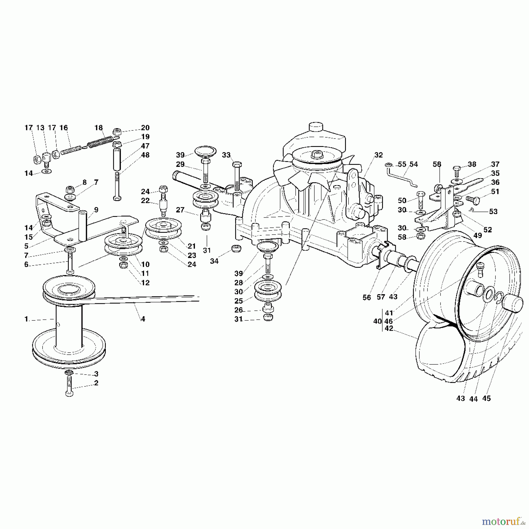 Viking Aufsitzmäher Aufsitzmäher MT 580 F - Getriebe